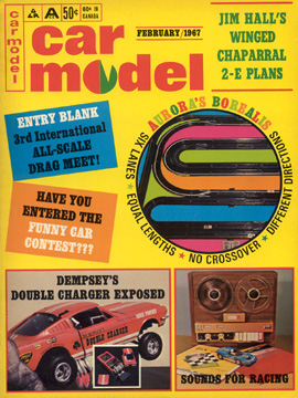 Car Model February 1967 Vintage Slot Car Racing Magazine