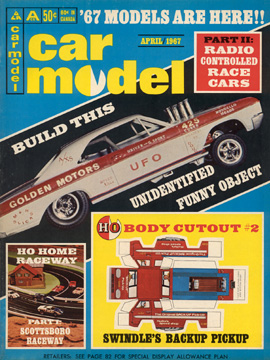 Car Model April 1967 Vintage Slot Car Racing Magazine