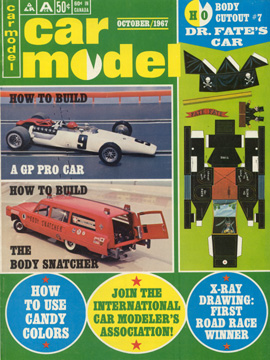 Car Model October 1967 Vintage Slot Car Racing Magazine