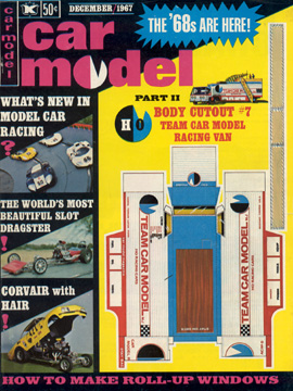 Car Model December 1967 Vintage Slot Car Racing Magazine