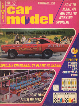 Car Model February 1968 Vintage Slot Car Racing Magazine