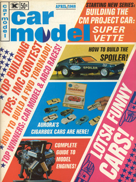 Car Model April 1968 Vintage Slot Car Racing Magazine