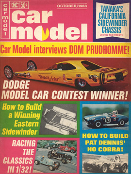Car Model October 1968 Vintage Slot Car Racing Magazine
