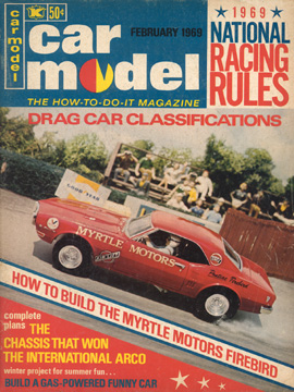 Car Model February 1969 Vintage Slot Car Racing Magazine