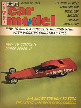 Car Model October 1969 Vintage Slot Car Racing Magazine