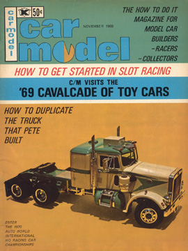 Car Model November 1969 Vintage Slot Car Racing Magazine