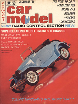 Car Model December 1969 Vintage Slot Car Racing Magazine